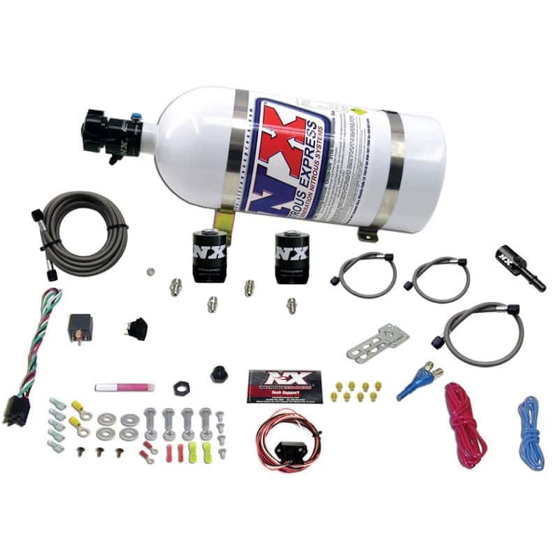 Nitrous Express — Nitrous Express Dodge Hemi/SRT8 Single Nozzle Fly By Wire Nitrous Kit (35-150HP) w/10lb Bottle
Injection System Kit
N2OSys - view 1