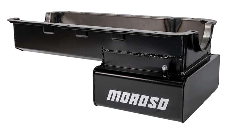 Moroso — Moroso Ford 351W (w/Front Sump & Billet End Seals) Road Race Baffled Wet Sump 7qt 8in Steel Oil Pan - view 4
