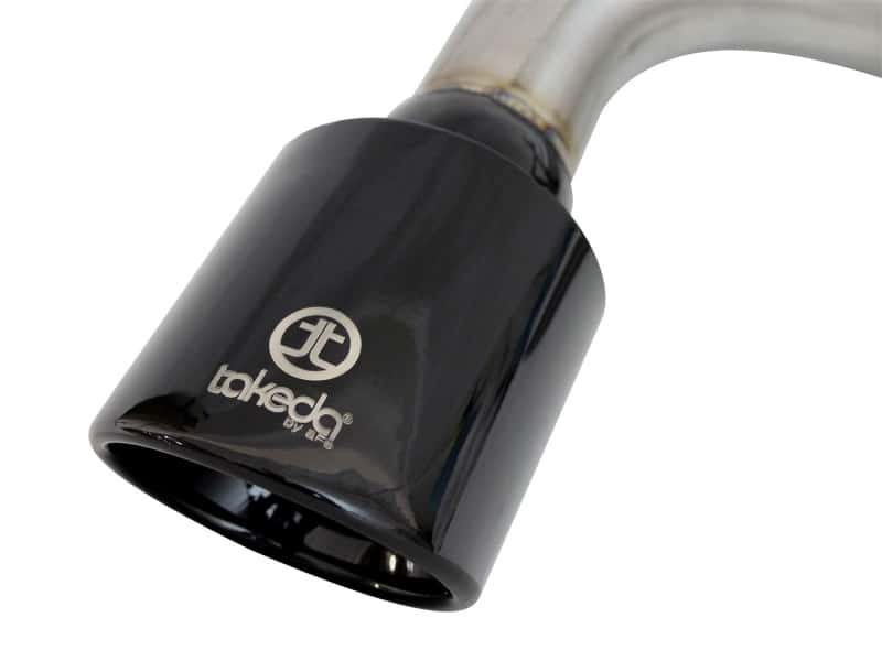 aFe — aFe Takeda 11-16 Scion TC 2.5L 2 1/4-2 1/2in Stainless Steel Axle-Back Exhaust w/Black Tip
Axle-Back Exhaust - view 5