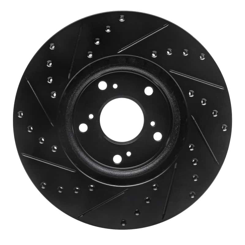 R1 Concepts — R1 02-15 Acura ILX Front Right Drilled & Slotted Black Brake Rotor
R1 Brake Rotor Drill - view 5
