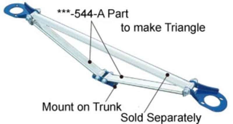 Cusco — Cusco Strut Bar OS-T Rear SXE10 IS300 - view 2