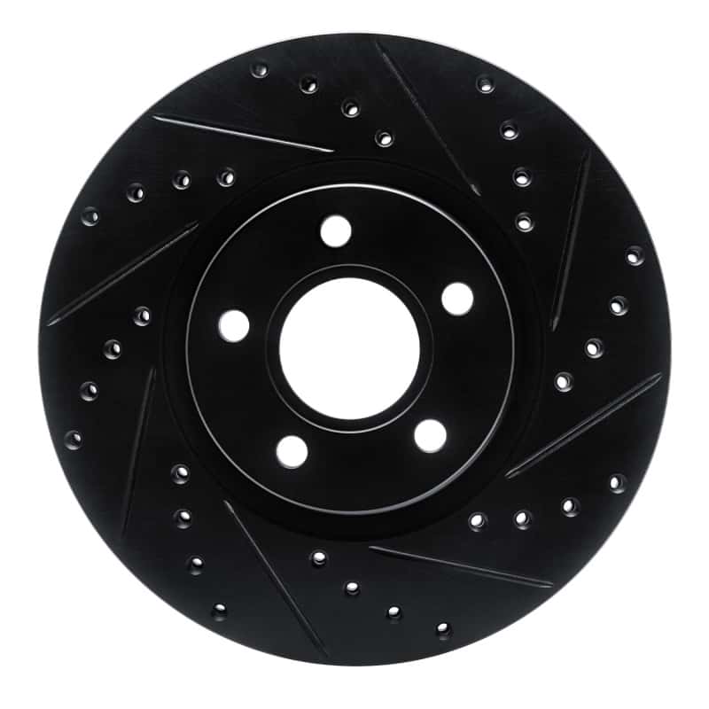 R1 Concepts — R1 04-19 Ford C-MAX Front Right Drilled & Slotted Black Brake Rotor
R1 Brake Rotor Drill - view 1