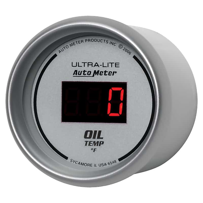 AutoMeter — Autometer Ultra-Lite 52MM 0-340 Deg F Digital Oil Temperature
2-1/16" OIL TEMP, 0- - view 3