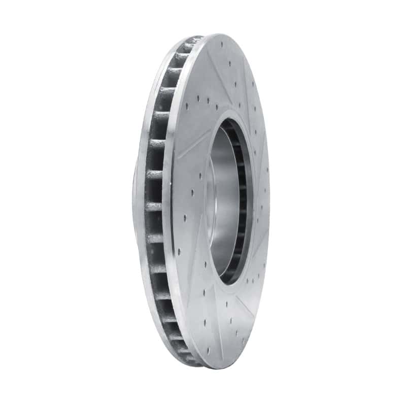 R1 Concepts — R1 00-03 BMW 530I Front Right Drilled & Slotted Silver Brake Rotor
R1 Brake Rotor Drill - view 4