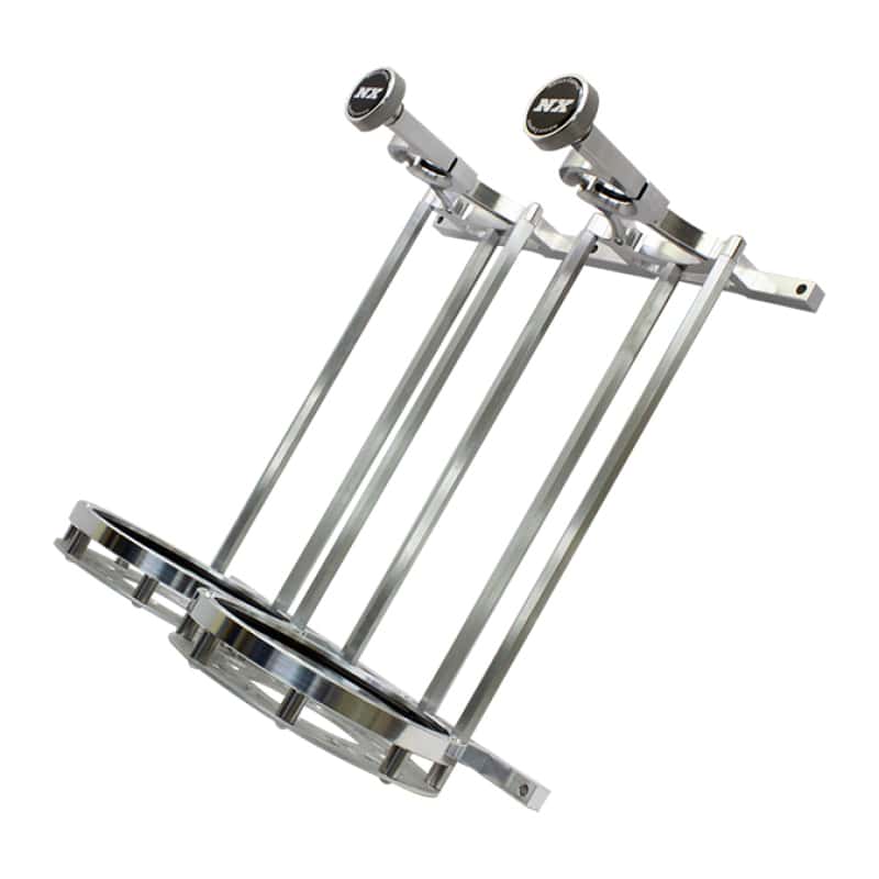 Nitrous Express — Nitrous Express Stand Up Dual Billet Bottle Bracket for 15lb Bottle (Flat Mount)
Bottle Bracket
N2OBottleBrkt - view 1