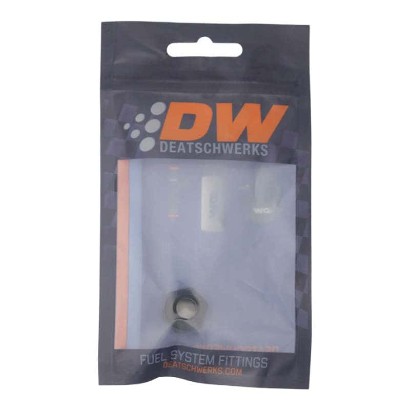 DeatschWerks — DeatschWerks 6AN ORB Male Plug Fitting with 1/8in NPT Gauge Port - Anodized Matte Black
Lines & Fittings - view 2