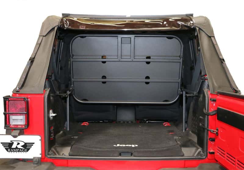 Rampage — Rampage 2007-2018 Jeep Wrangler(JK) Rear Sport Rack - Black
Cargo Rack - view 2