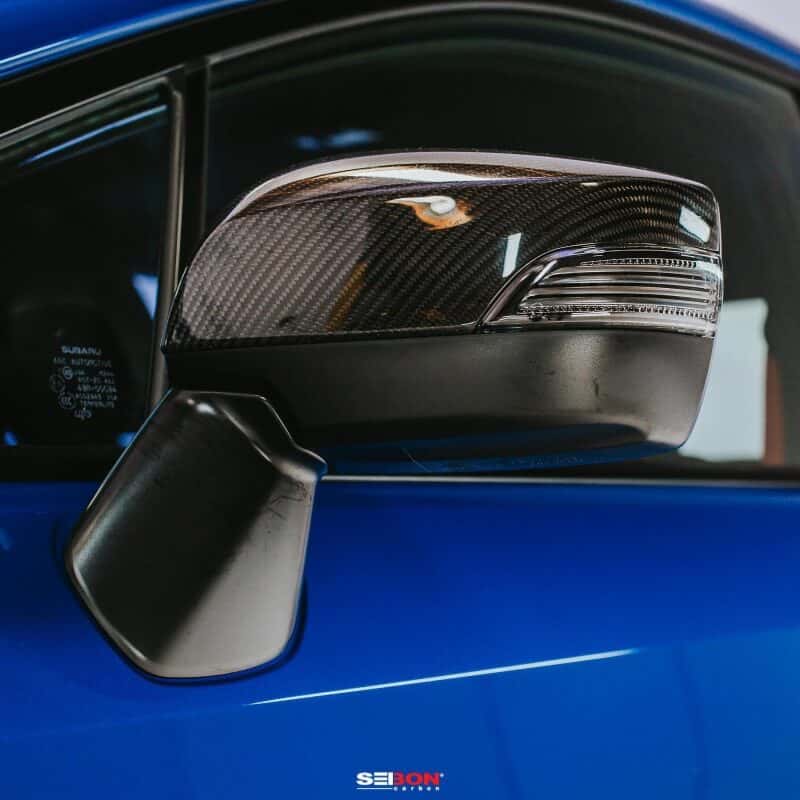 Seibon — Seibon 15-20 Subaru WRX / STI Carbon Fiber Mirror Caps - view 6