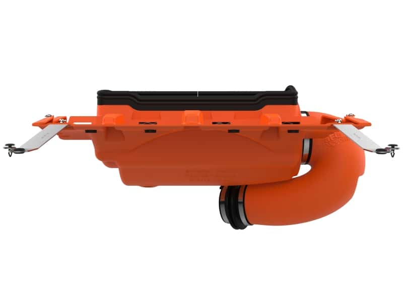 aFe — aFe 21-23 RAM 1500 TRX V8-6.2L SC Magnum FORCE Stage2 Orange Edition Cold Air Intake System w/Pro 5R
Magnum FORCE Intake - view 4