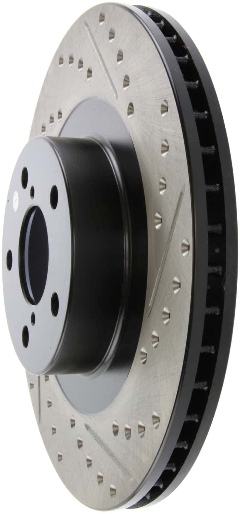 Stoptech — StopTech 02-10 Subaru WRX Slotted & Drilled Left Front Rotor (exc. STi)
Slot/Drill Rotor - view 6