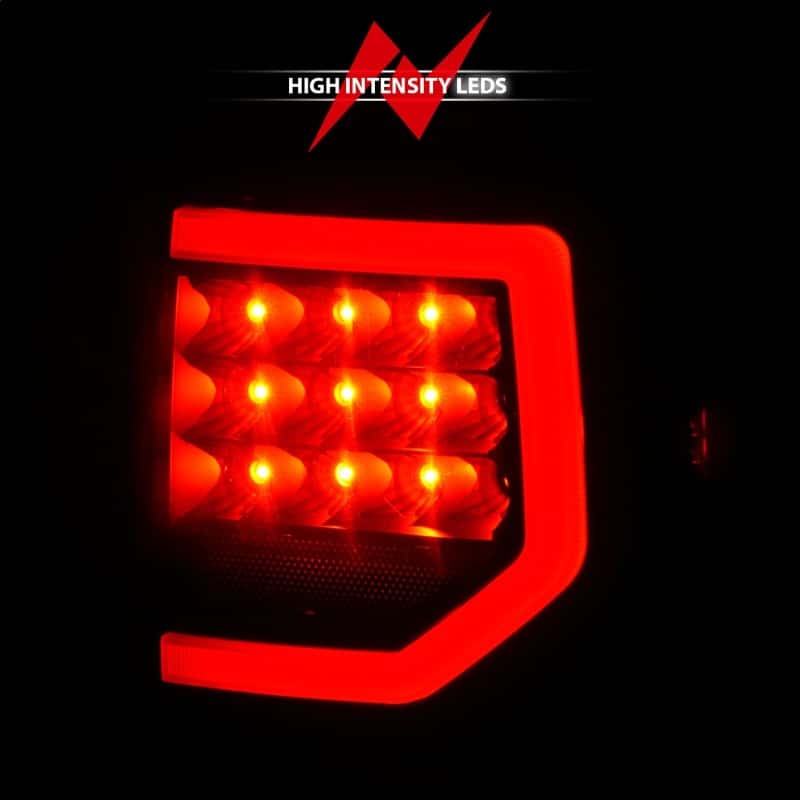 ANZO — ANZO 07-11 Toyota Tundra Full LED Taillights Black Housing Smoke Lens G2 (w/C light Bars)
Tail Light Set - view 5