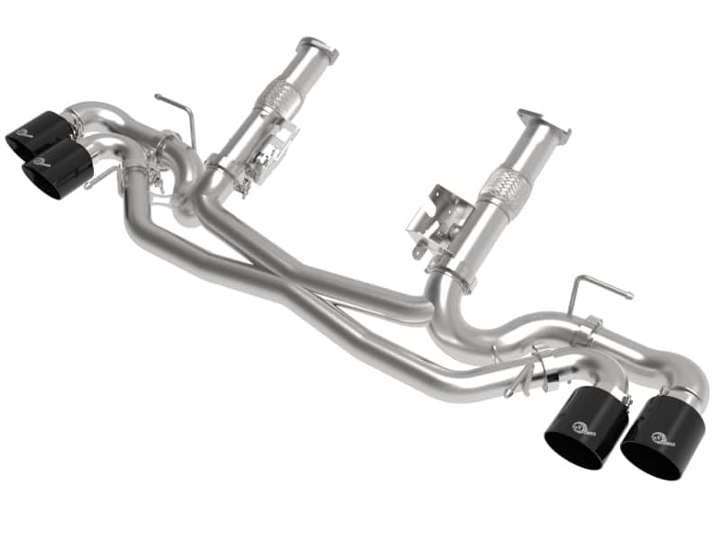 aFe — aFe MACH Force-Xp 3in to 2-1/2in 304SS Cat-Back (No Muff.) 2020 Chevy Corvette (C8) 6.2L - Black Tip
Cat-Back Exhaust - view 1