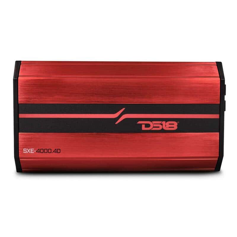 DS18 — DS18 4-Channel SXE Amplifier Class D 2x 750/4ohm Bridge 4 x 430/2ohm 4 x 275/4ohm Watts RMS- Red - view 2