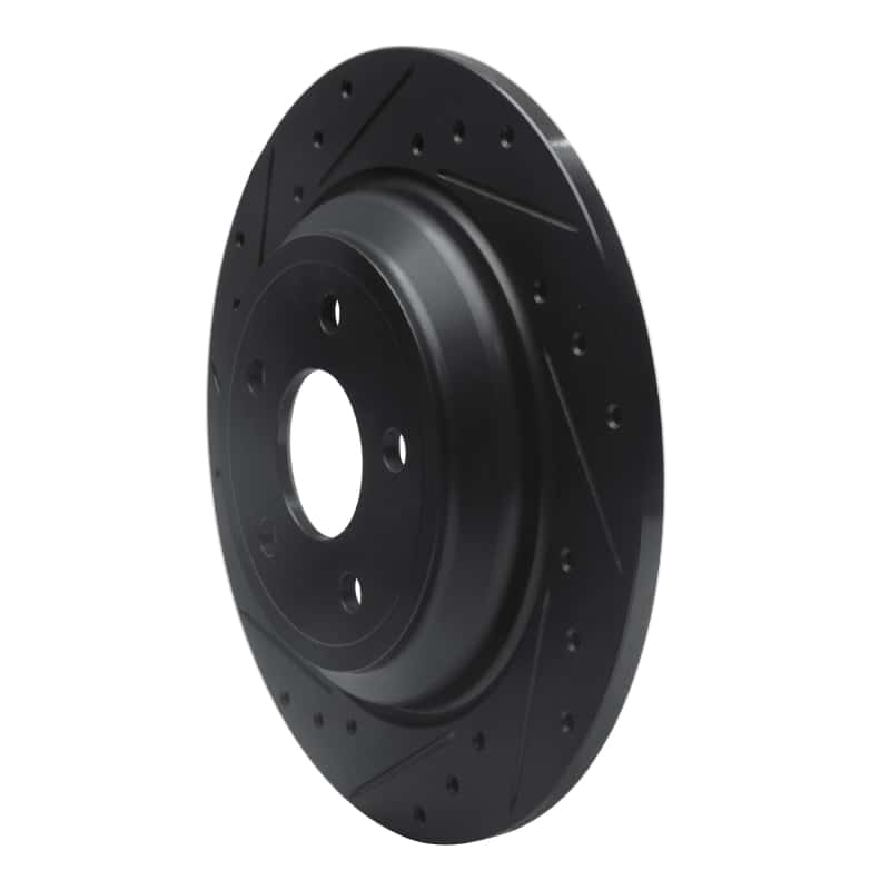 R1 Concepts — R1 16-25 Ford Escape Rear Left Drilled & Slotted Black Brake Rotor
R1 Brake Rotor Drill - view 2
