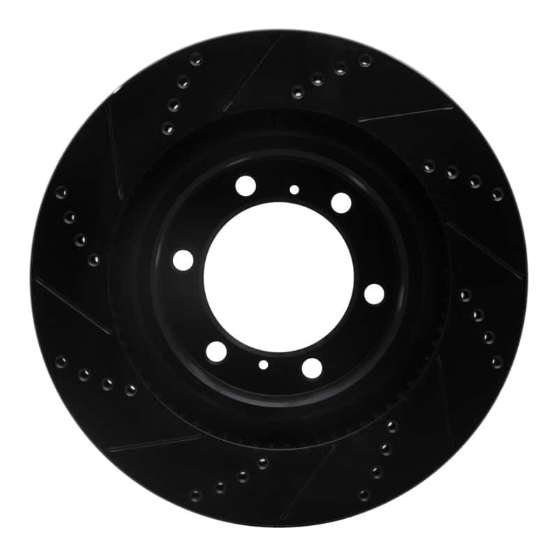 R1 Concepts — R1 10-24 Lexus GX460 Front Right Drilled & Slotted Black Brake Rotor
R1 Brake Rotor Drill - view 5