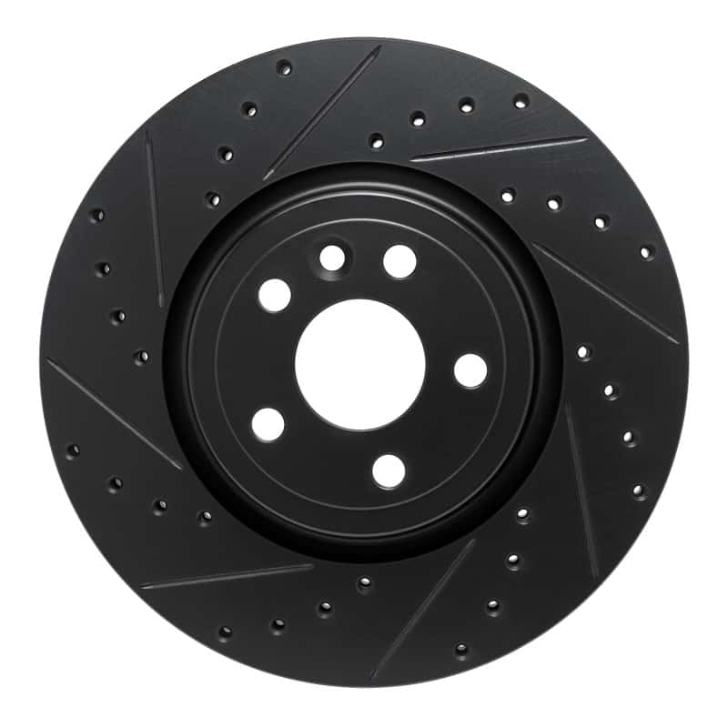 R1 Concepts — R1 17-19 Jaguar F-Pace Front Left Drilled & Slotted Black Brake Rotor
R1 Brake Rotor Drill - view 1
