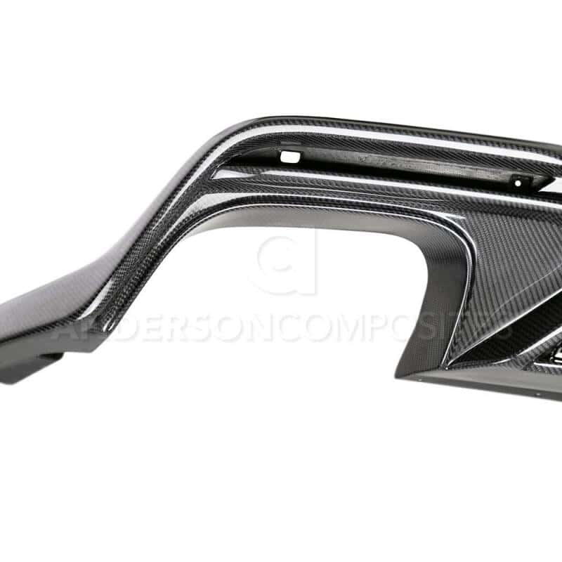 Anderson Composites — Anderson Composites 2020 Ford Mustang/Shelby GT500 Carbon Fiber Rear Diffuser - view 5
