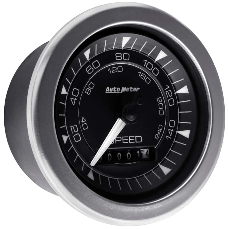 AutoMeter — Autometer Chrono 3-3/8in 160MPH Electric Programmable Speedometer Gauge
3.4" SPD 160MPH E CH - view 10