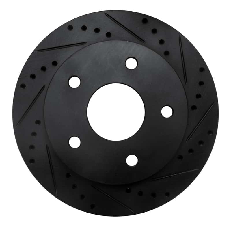 R1 Concepts — R1 00-01 Dodge Ram 1500 Pickup Front Right Drilled & Slotted Black Brake Rotor
R1 Brake Rotor Drill - view 1