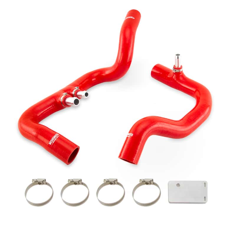 Mishimoto — Mishimoto 2018+ Jeep Wrangler JL / Gladiator JT 3.6L AT Red Silicone Radiator Coolant Hose Kit
Coolant Hose Kit - view 2