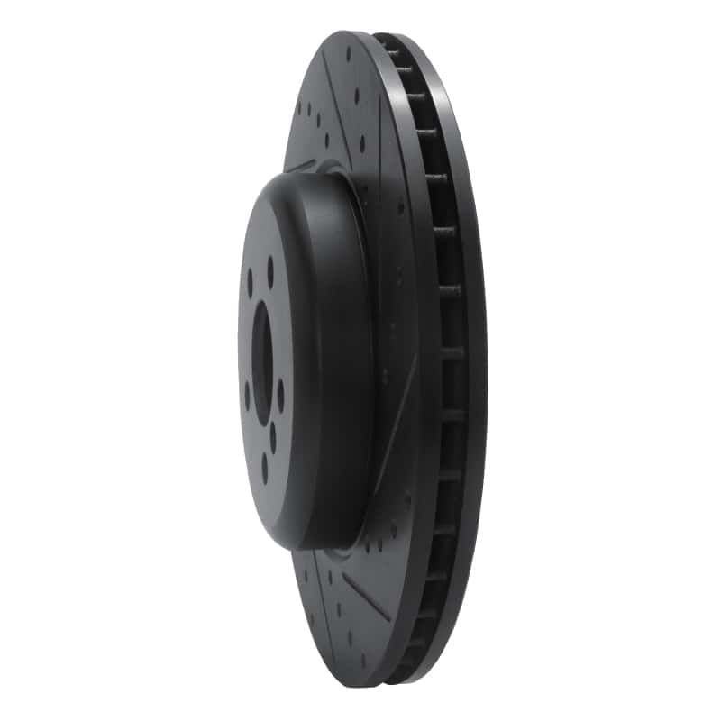 R1 Concepts — R1 17-25 BMW 330I Front Right Drilled & Slotted Black Brake Rotor
R1 Brake Rotor Drill - view 2