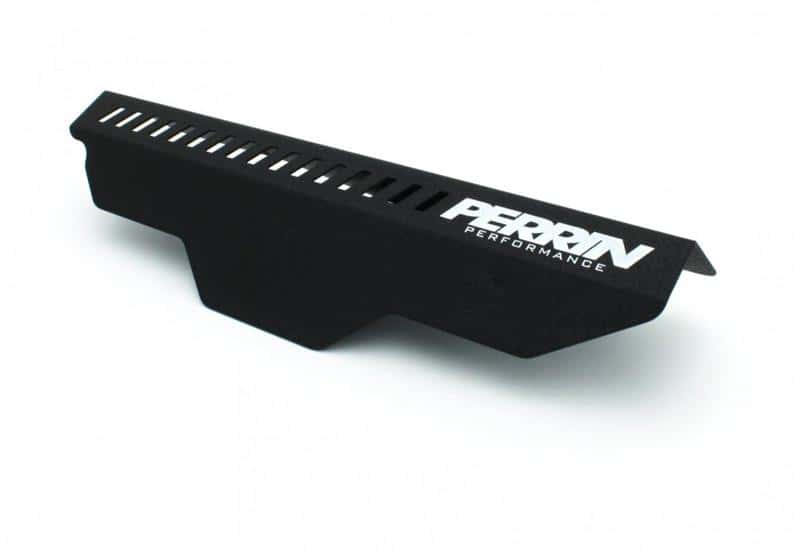 Perrin Performance — PERRIN 02-14 Subaru WRX / 04-21 STI / 08-11 Impreza Pulley Cover - Black - view 2