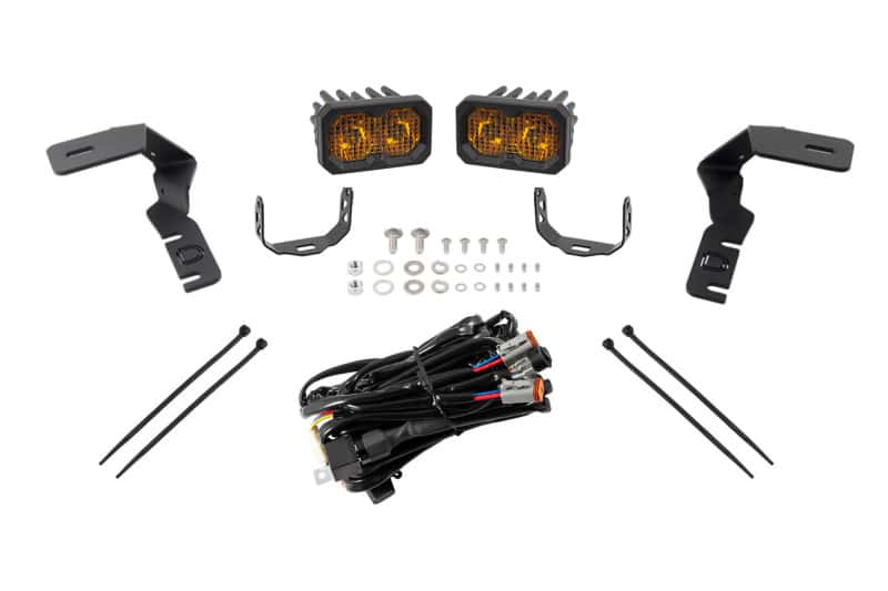 Diode Dynamics — Diode Dynamics 19-21 Ford Ranger Stage Series 2in LED Ditch Light Kit - Yellow Pro Combo - view 3