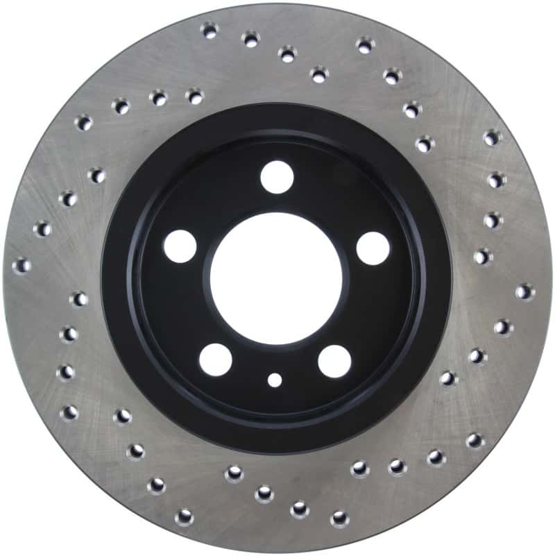 Stoptech — StopTech 03-05 VW Golf GTi (vented rear discs) Drilled Right Rear Rotor
Cross Drilled Rotor - view 2