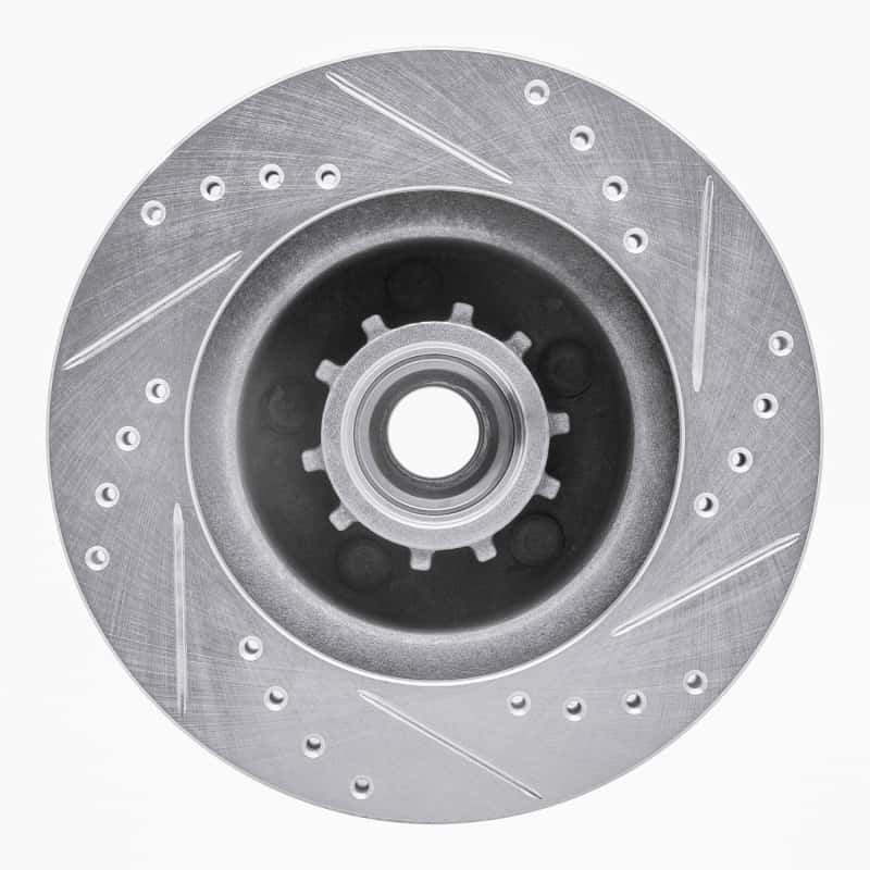 R1 Concepts — R1 1973-1989 Chrysler New Yorker Front Left Drilled & Slotted Silver Brake Rotor
R1 Brake Rotor Drill - view 5