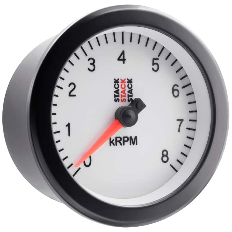 AutoMeter — Autometer Stack Sport 88mm 0-8K RPM Tachometer - White
TACH SPORT WHT 8KRPM - view 5