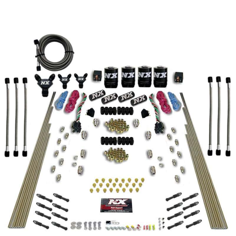 Nitrous Express — Nitrous Express 8 Cyl Dry Direct Port Dual Stage 4 Solenoids Nitrous Kit (200-600HP) w/o Bottle
Injection System Kit
N2OSys - view 2