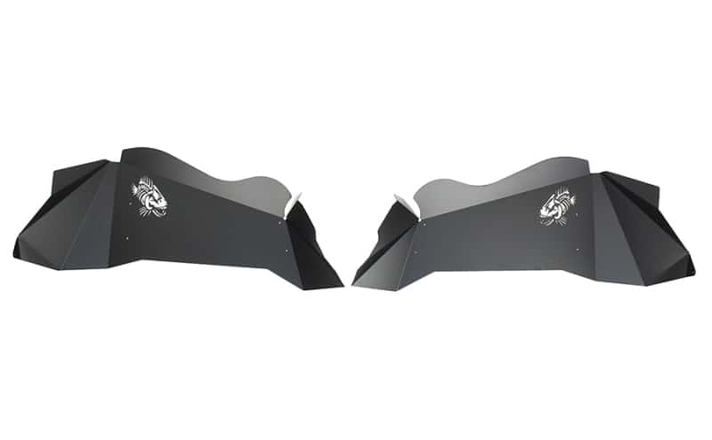 Fishbone Offroad — Fishbone Offroad 07-18 Jeep Wrangler JK Logo Aluminum Inner Fenders - Black Powdercoat - view 9