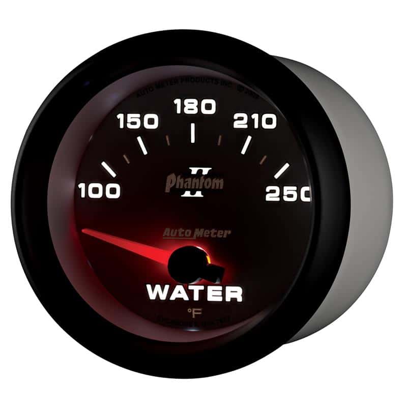 AutoMeter — Autometer Phantom II 2-5/8in 100-250 Degrees F Electrical Water Temperature Gauge
2-5/8" WATER TEMP, 1 - view 4