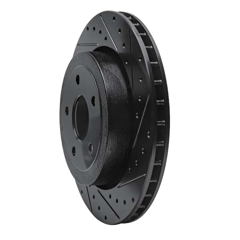 R1 Concepts — R1 06-10 Jeep Grand Cherokee Rear Right Drilled & Slotted Black Brake Rotor
R1 Brake Rotor Drill - view 2