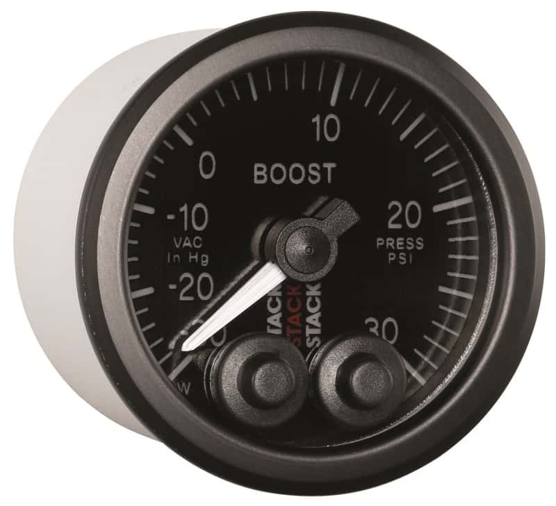 AutoMeter — Autometer Stack Instruments 52mm -30INHG To +30PSI Pro Control Boost Pressure Gauge - Black
Ga Boost PC Bk 30psi - view 3