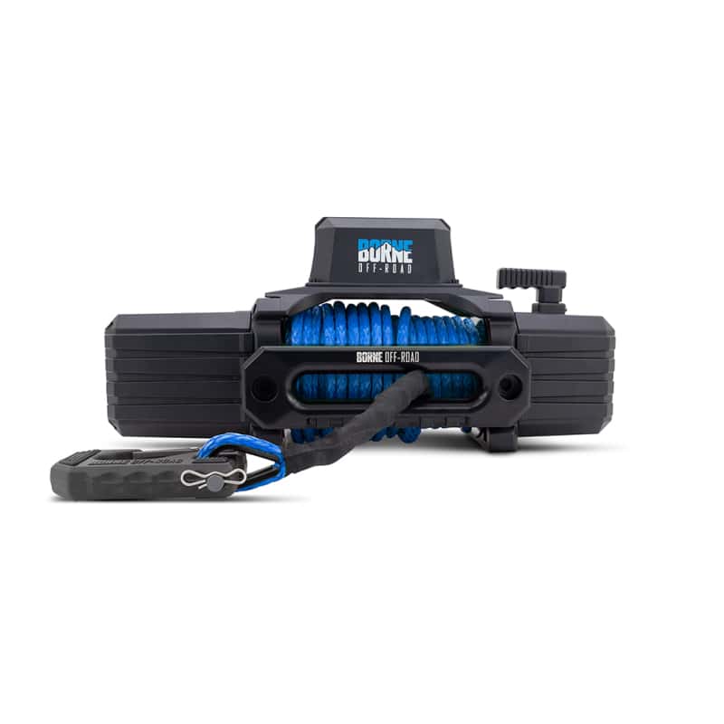 Borne Off-Road — Borne Off-Road 12K Winch - Blue Synthetic Rope - view 10