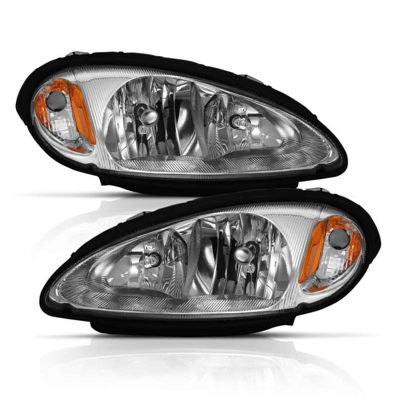 ANZO — ANZO 2001-2005 Chrysler Pt Cruiser Crystal Headlight Chrome Amber (OE)
Head Light Set - view 3
