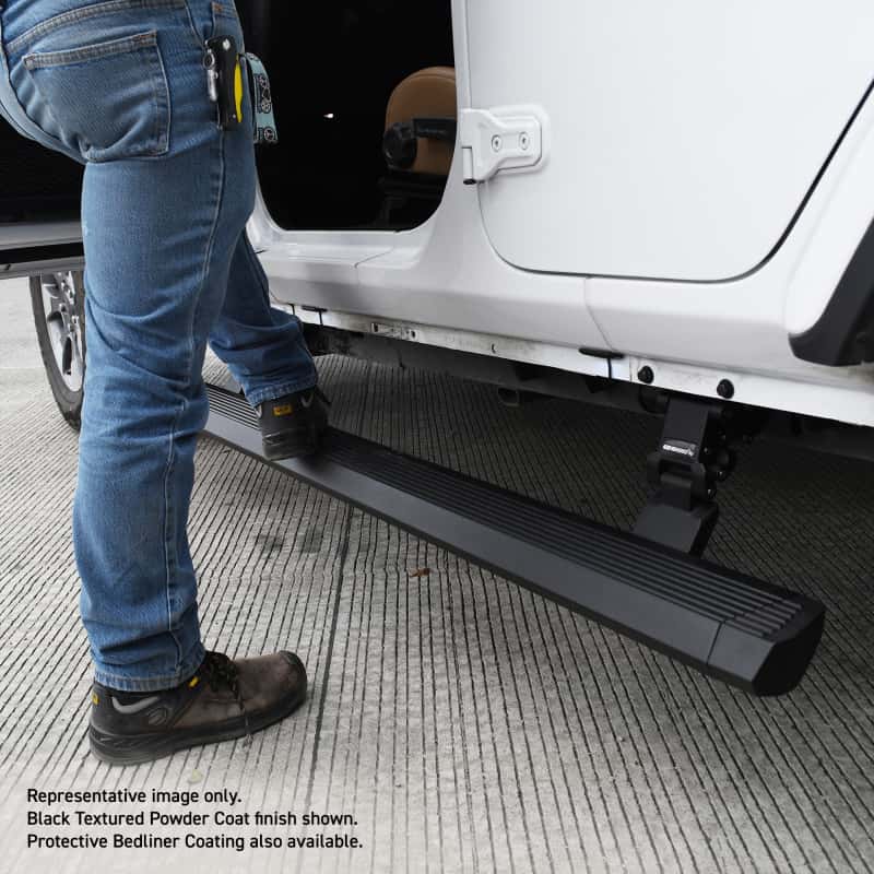 Go Rhino — RealTruck 07-17 Jeep Wrangler 4dr VoltStep Electric Running Board Kit (Cut Req.) - Bedliner Coating
VoltStep Elec. Board - view 2