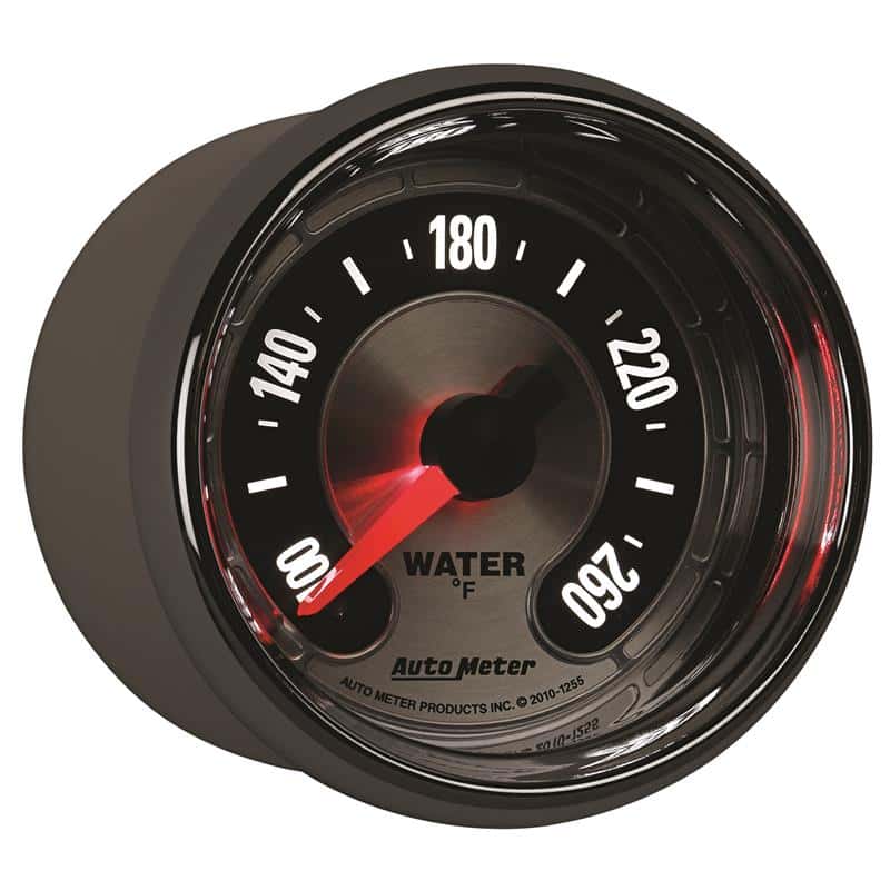 AutoMeter — Autometer American Muscle 52mm Full Sweep Electric 100-260 Deg F Water Temperature Gauge
GA 2" WTEMP STPR AM - view 6