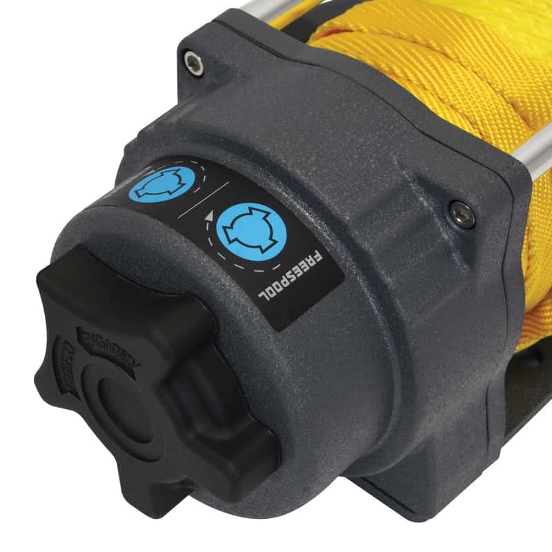 Superwinch — Superwinch 3500 LBS 12V DC 7/32in x 32ft Synthetic Rope Terra 3500SR Winch - Gray Wrinkle - view 7