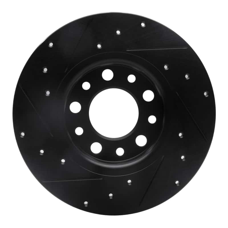R1 Concepts — R1 2014-2022 Chrysler 200 Rear Right Drilled & Slotted Black Brake Rotor
R1 Brake Rotor Drill - view 5