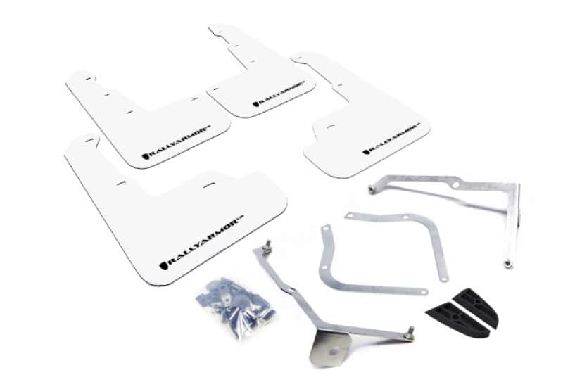 Rally Armor — Rally Armor 15-21 Subaru WRX/STI White UR Mud Flap w/Black Logo
Mud Flap - view 1