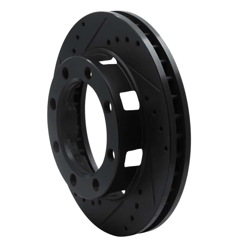 R1 Concepts — R1 71-91 Chevrolet C30 Pickup Front Left Drilled & Slotted Black Brake Rotor
R1 Brake Rotor Drill - view 2