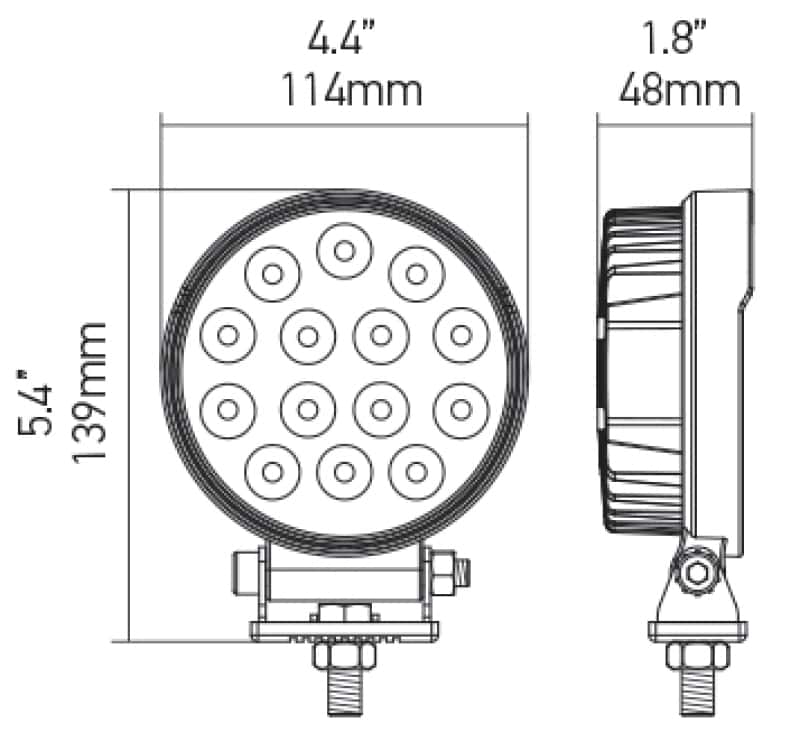 Hella — Hella ValueFit Work Light 5RD 2.0 LED MV LR LT
Work lamp LED Blstr - view 3