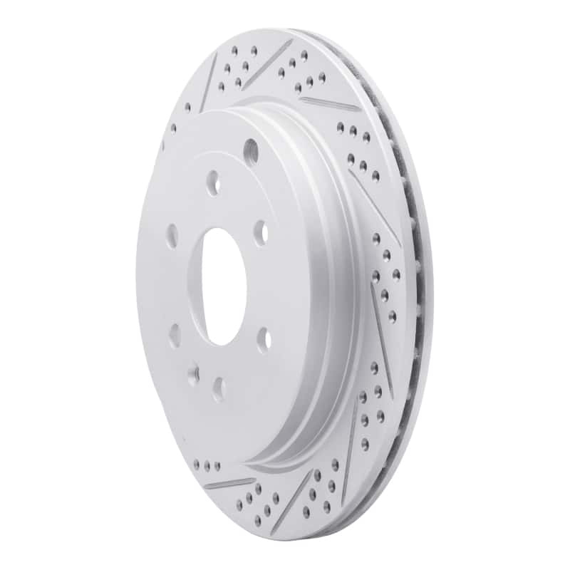 R1 Concepts — R1 07-17 Buick Enclave Rear Left Drilled & Slotted Geo-Carbon Rotor - view 2