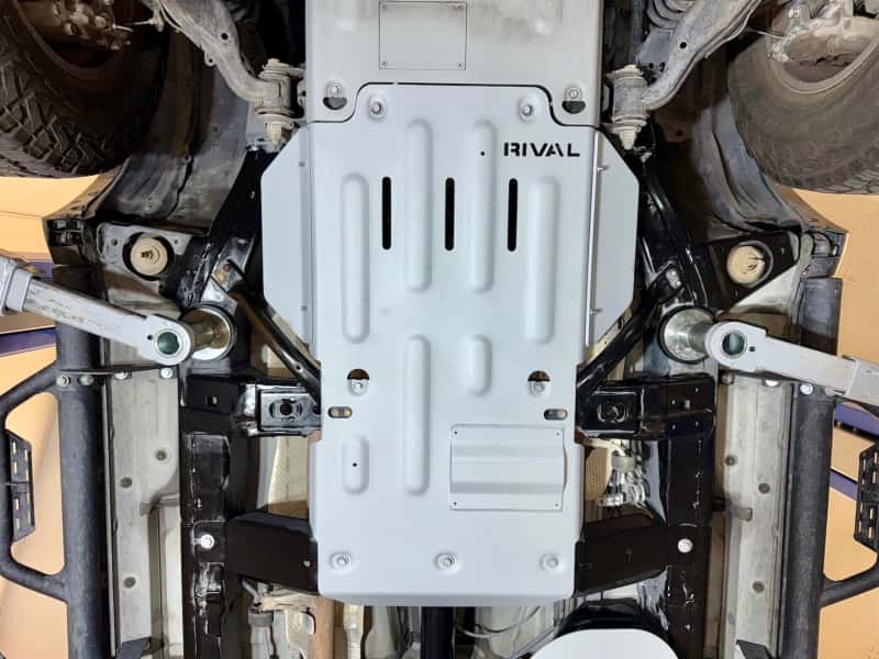 Rival 4x4 — Rival 10-24 Toyota 4Runner Aluminum Transmission Transfer Case Catalytic Converter Skid Plate - view 3
