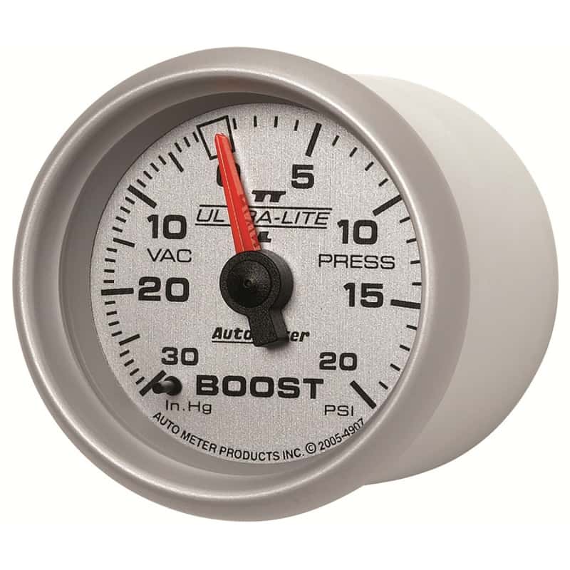 AutoMeter — Autometer Ultra-Lite II 52mm 30 in Hg/20 psi Mechanical Boost/Vacuum Gauge
2-1/16" BOOST-VAC, 3 - view 4