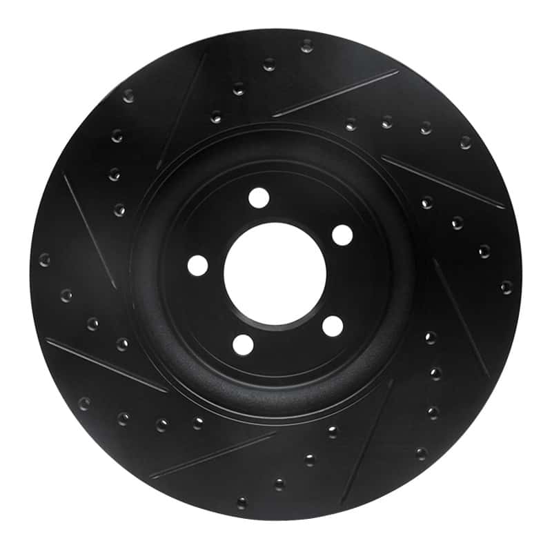 R1 Concepts — R1 06-10 Jaguar XK Front Right Drilled & Slotted Black Brake Rotor
R1 Brake Rotor Drill - view 5