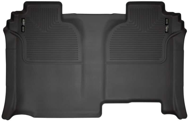 Husky Liners — Husky Liners 19-23 Chevrolet Silverado 1500 CC WeatherBeater Black 2nd Row Floor Liners - view 1