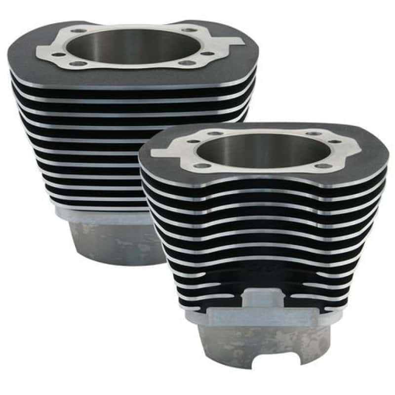 S&S Cycle — S&S Cycle 2007+ BT 4-1/8in Bore 5.004in Cylinder Set - Wrinkle Black - view 1